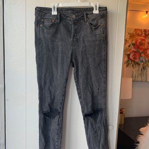 Charcoal Black Free People Skinny jeans